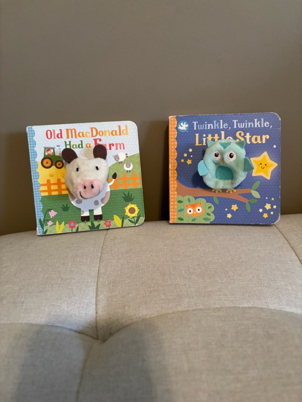 Old MacDonald & Twinkle Twinkle finger puppet Board Books